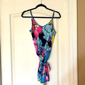 Lilly Pulitzer Pink and Blue Patterned Jumper